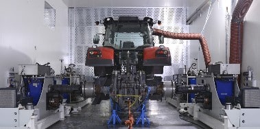 tractor witin cell for testing