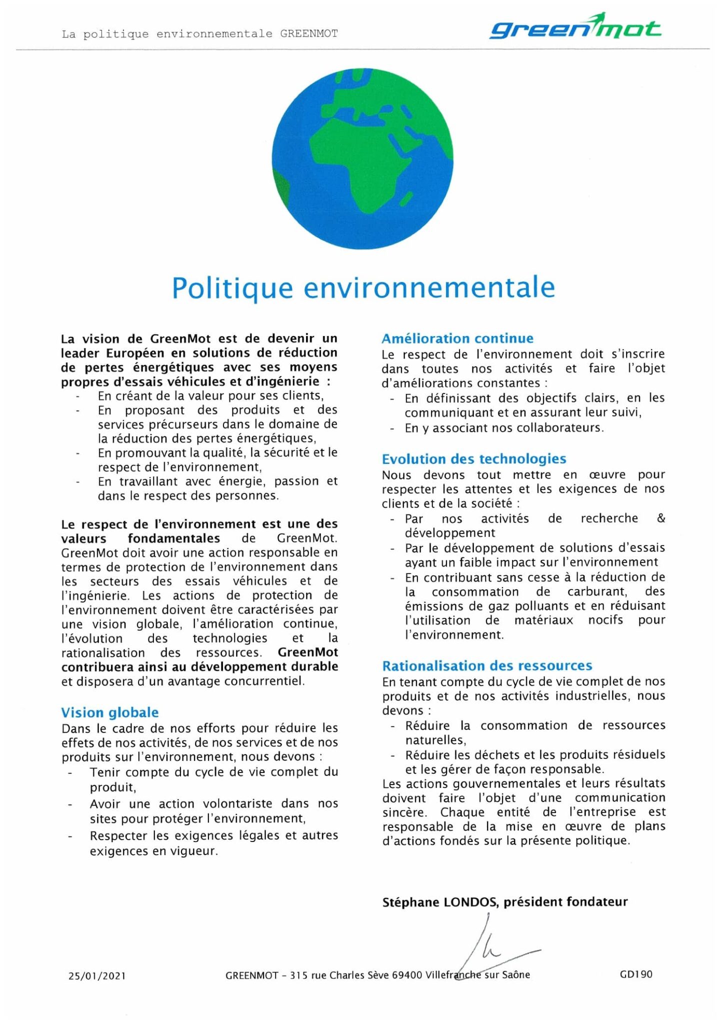 la dissertation sur l'environnement