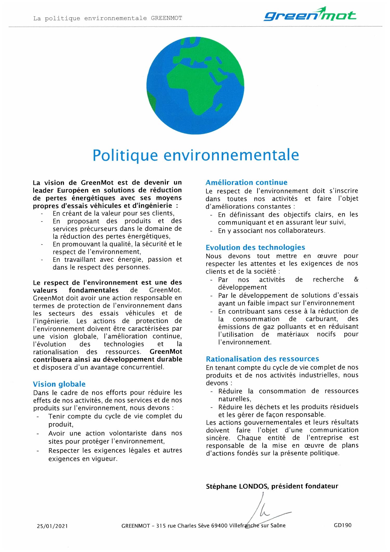 Politique environnementale