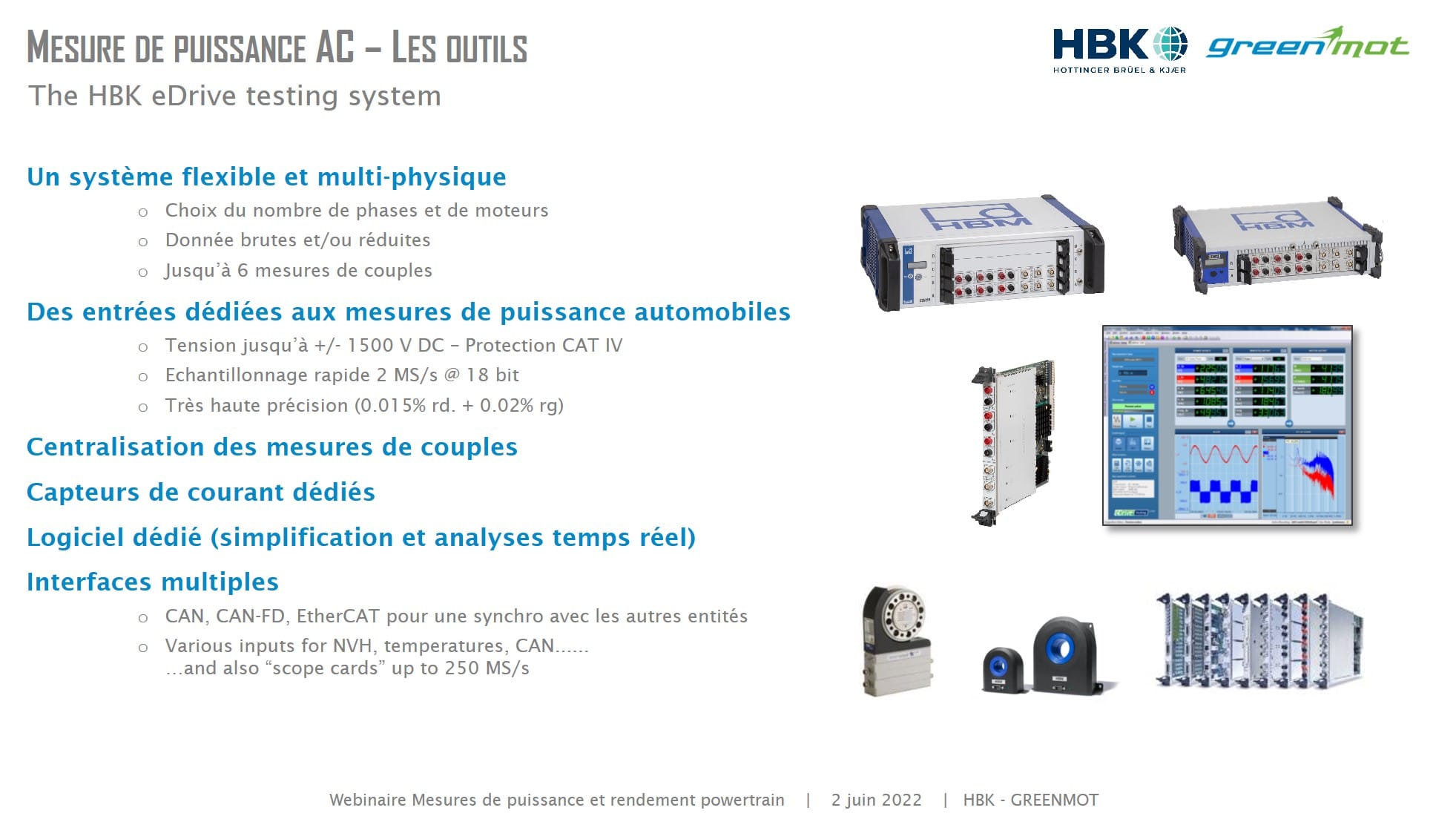 Outils de mesure de puissance AC