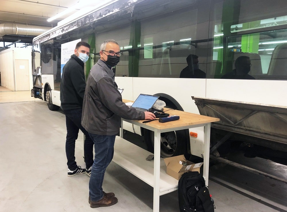 moteur siemens installé dans le car